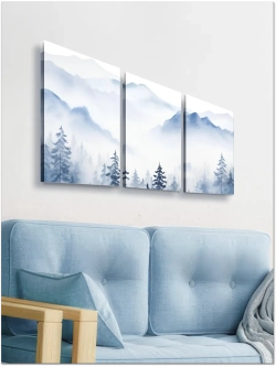 Картина Горный покров модульная 50x70см 3шт.