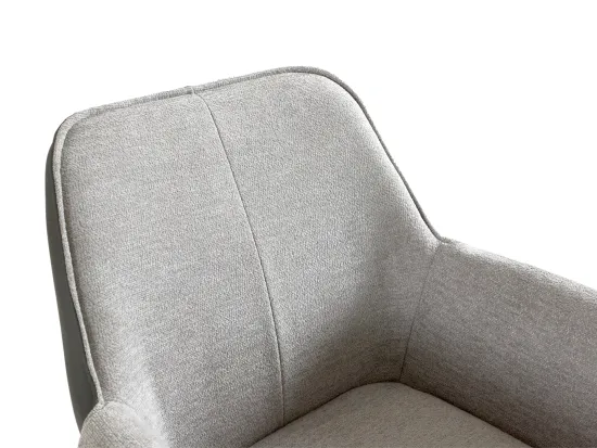 Стул Minotti шенилл и экокожа 938525 цвет серый