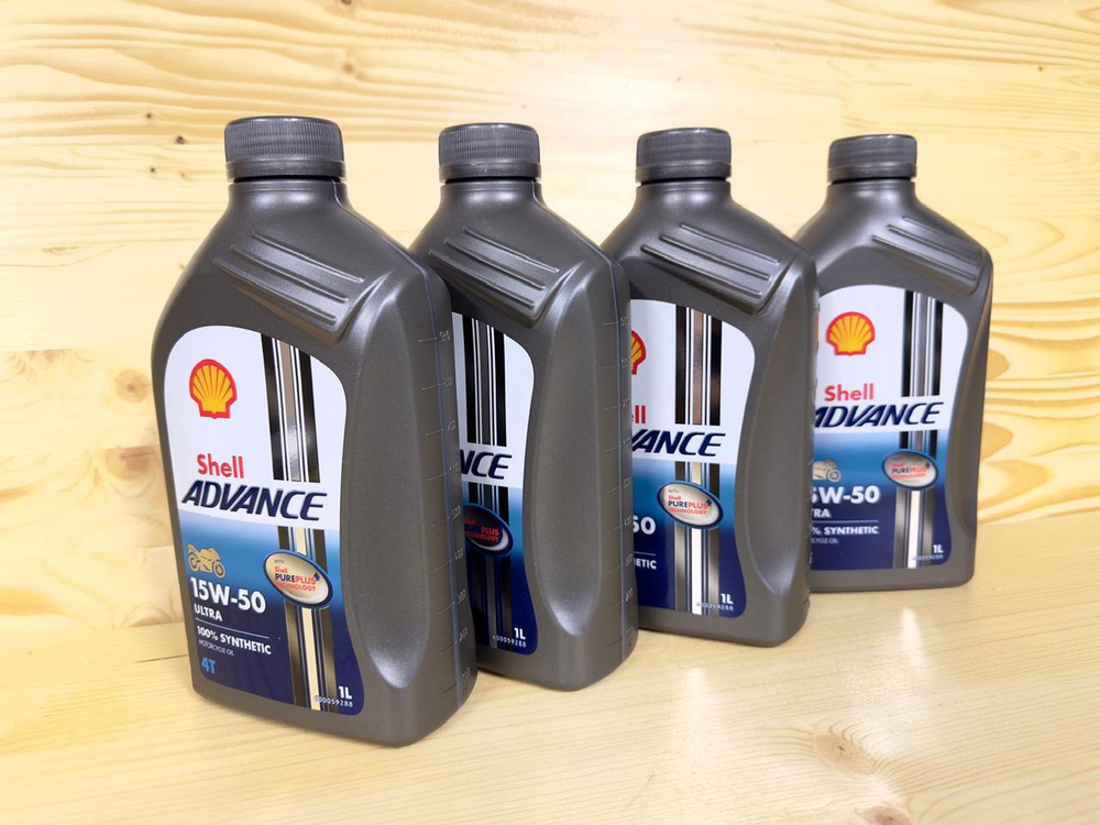 Shell Масло моторное Advance 15W-50 4T Ultra 100% Synthetic