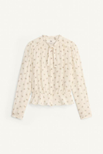 Блузка с узором и шнурками, ограниченная серия - ZARA