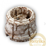 Розетка с заземлением цвет мрамор, Retrika / TV