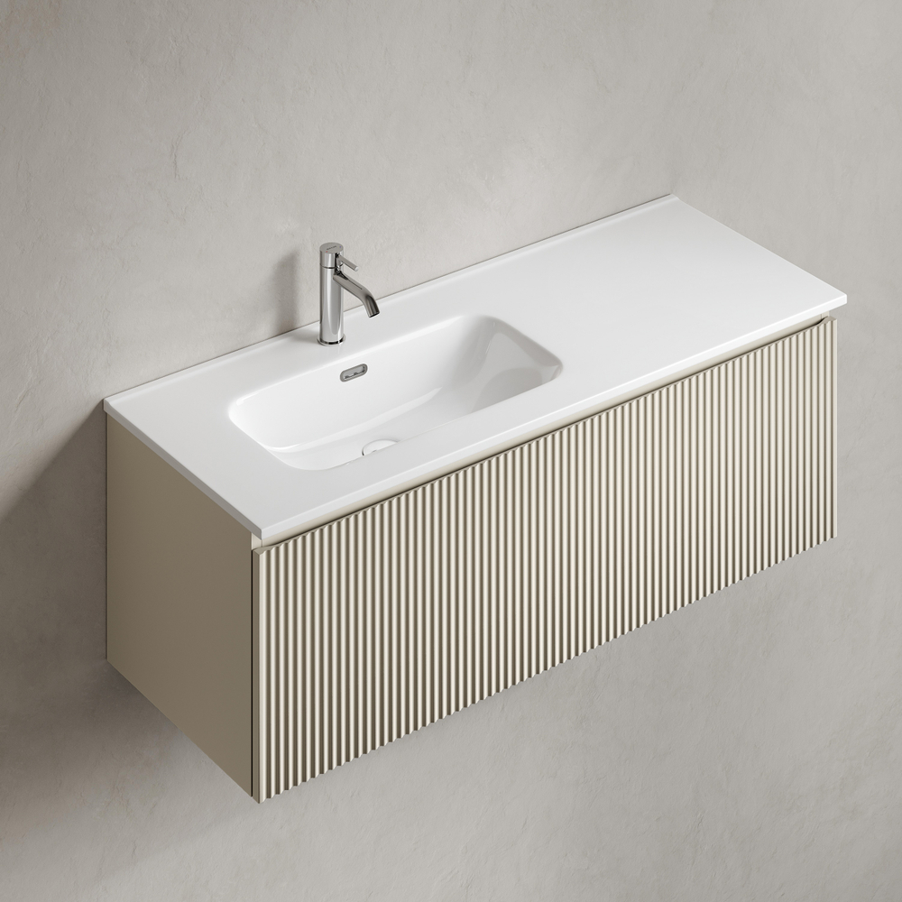 Тумба подвесная Sancos Snob R 1.0 с одним ящиком 1195х445х406, Beige Soft, SNR1.0120LCE, арт. SNR1.0120LCE