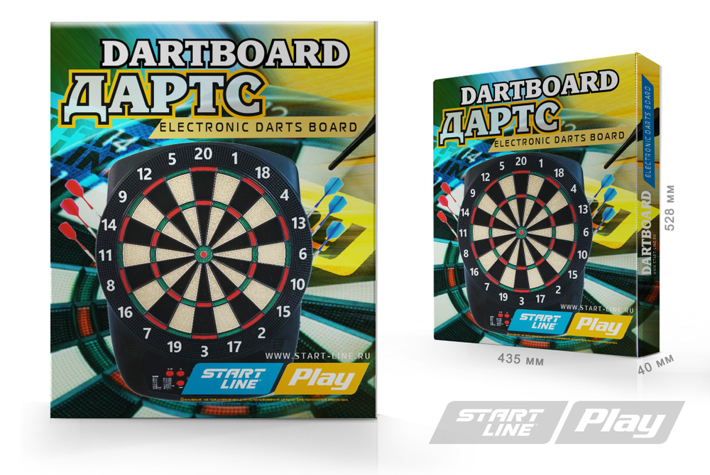 Комплект для игры в электронный дартс Start Line Play Electronic Dartboard