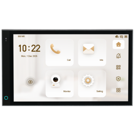 DHI-VTH5721A-WP-F Монитор видеодомофона IP 7 дюймовый с WiFi 2.4ГГц, (LInux), серый.
