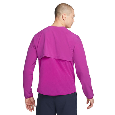 Мужская теннисная кофта Nike Rafa Full Zip Jacket M - red plum/red plum/washed teal