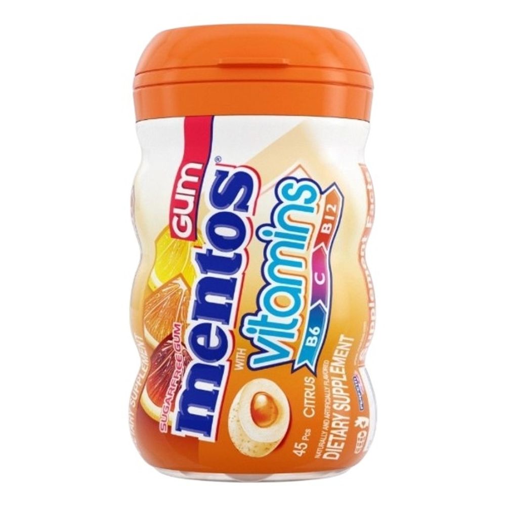 *Жев резинка Mentos 50гр Vitamin Цитрус (6)*4