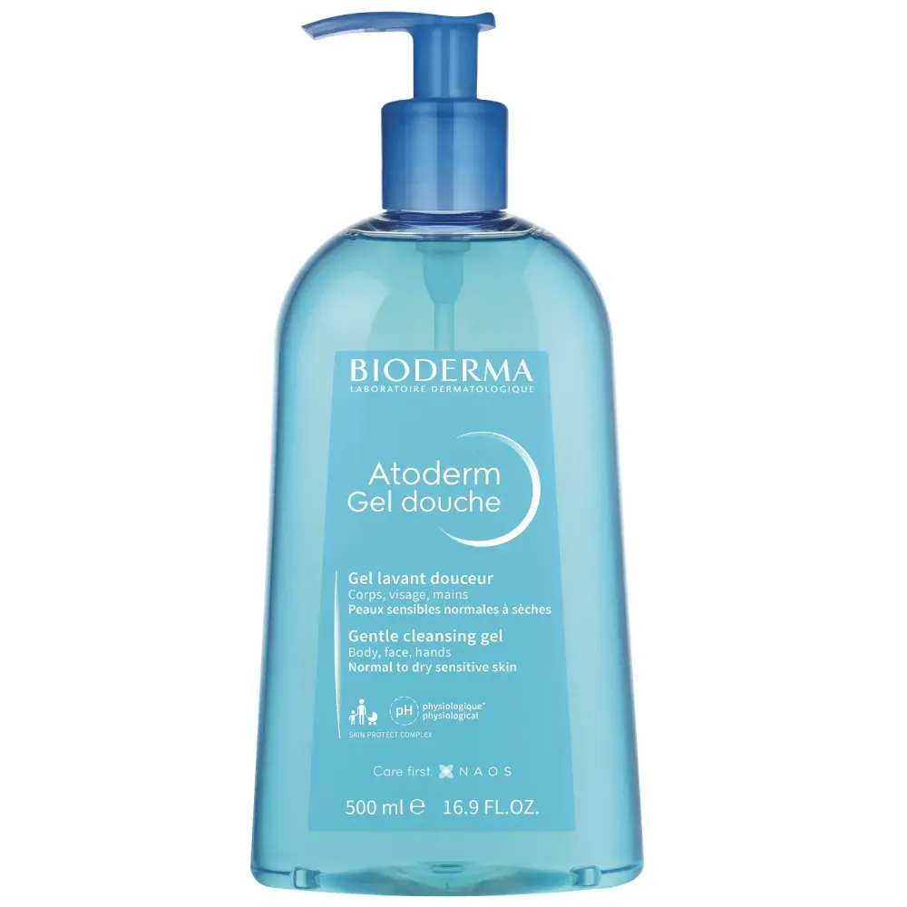 Биодерма Гель для душа для нормальной и сухой кожи, 500 мл (Bioderma, Atoderm)