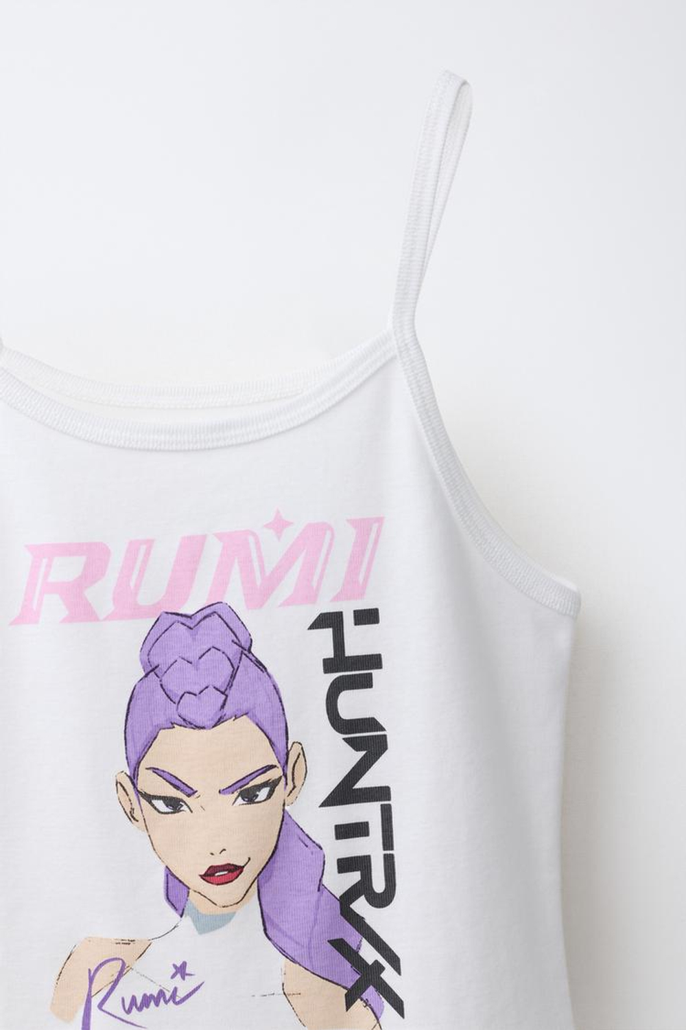 ZARA ТОП KPOP DEMON HUNTERS™ NETFLIX ©, БЕЛЫЙ