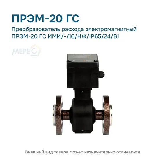 Преобразователь расхода электромагнитный ПРЭМ-20 ГС ИМИ/-/16/НЖ/IP65/24/B1