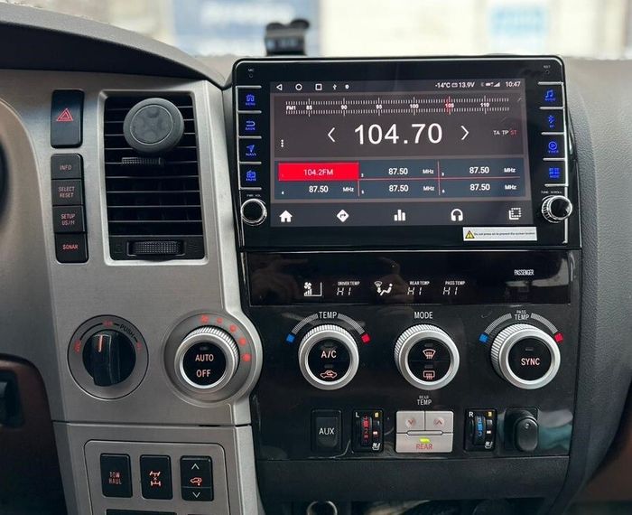 Магнитола для Toyota Tundra XK50 2007-2013, Sequoia XK60 2007-2022 - Kuberg OL-1688 (кнопки и крутилки), Android 12, Быстрая, CarPlay, 4G SIM-слот