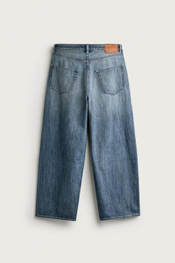 ZARA ДЖИНСЫ BAGGY FIT, СИНИЙ