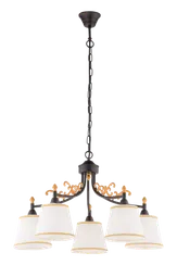 Люстра подвесная Sfera Sveta 85646/5 BK+MGD, 5×40 Вт, золотая и чёрная