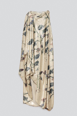 ZARA X BAISI GUADAGNINO ПЛАТЬЕ С ПАЙЕТКАМИ, РАЗНОЦВЕТНЫЙ