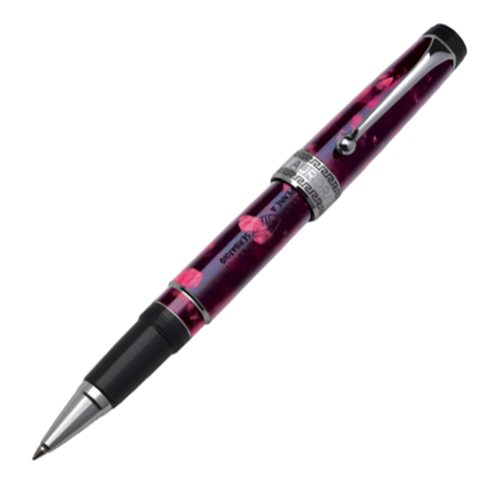 Ручка-роллер Aurora Optima Auroloide Variegated Burgundy CT, в подарочной коробке