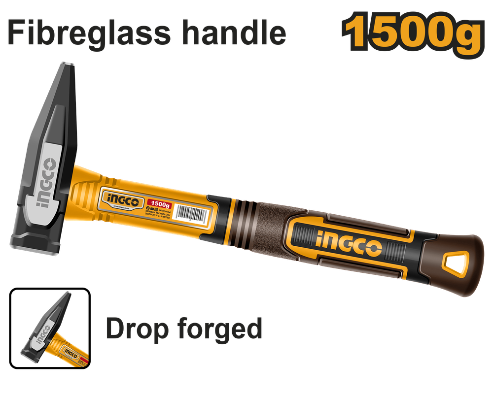 Молоток слесарный INGCO HMH821500 INDUSTRIAL 1500 г