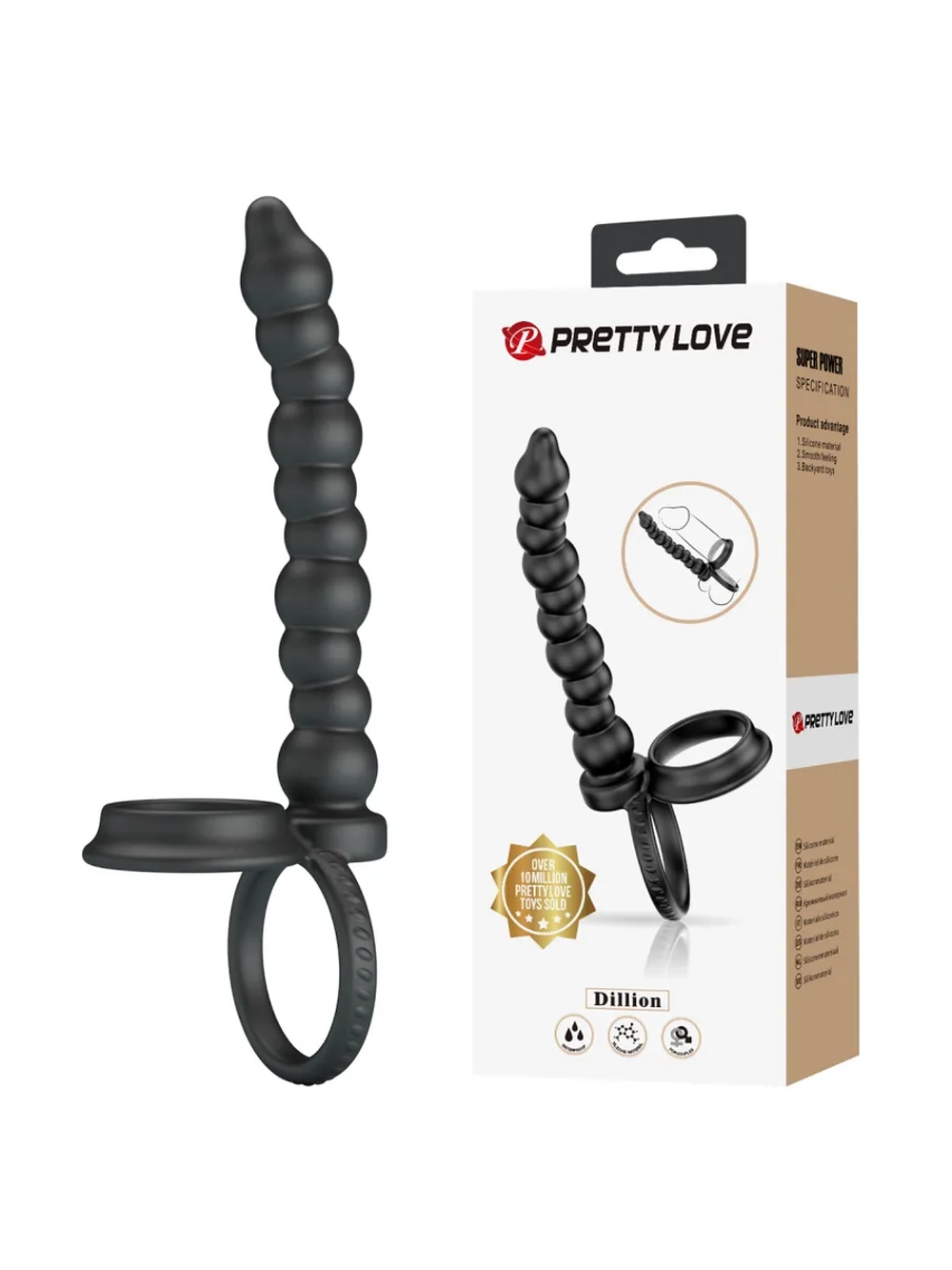 Pretty Love Фаллоимитатор для двойного проникновения BW-008143N