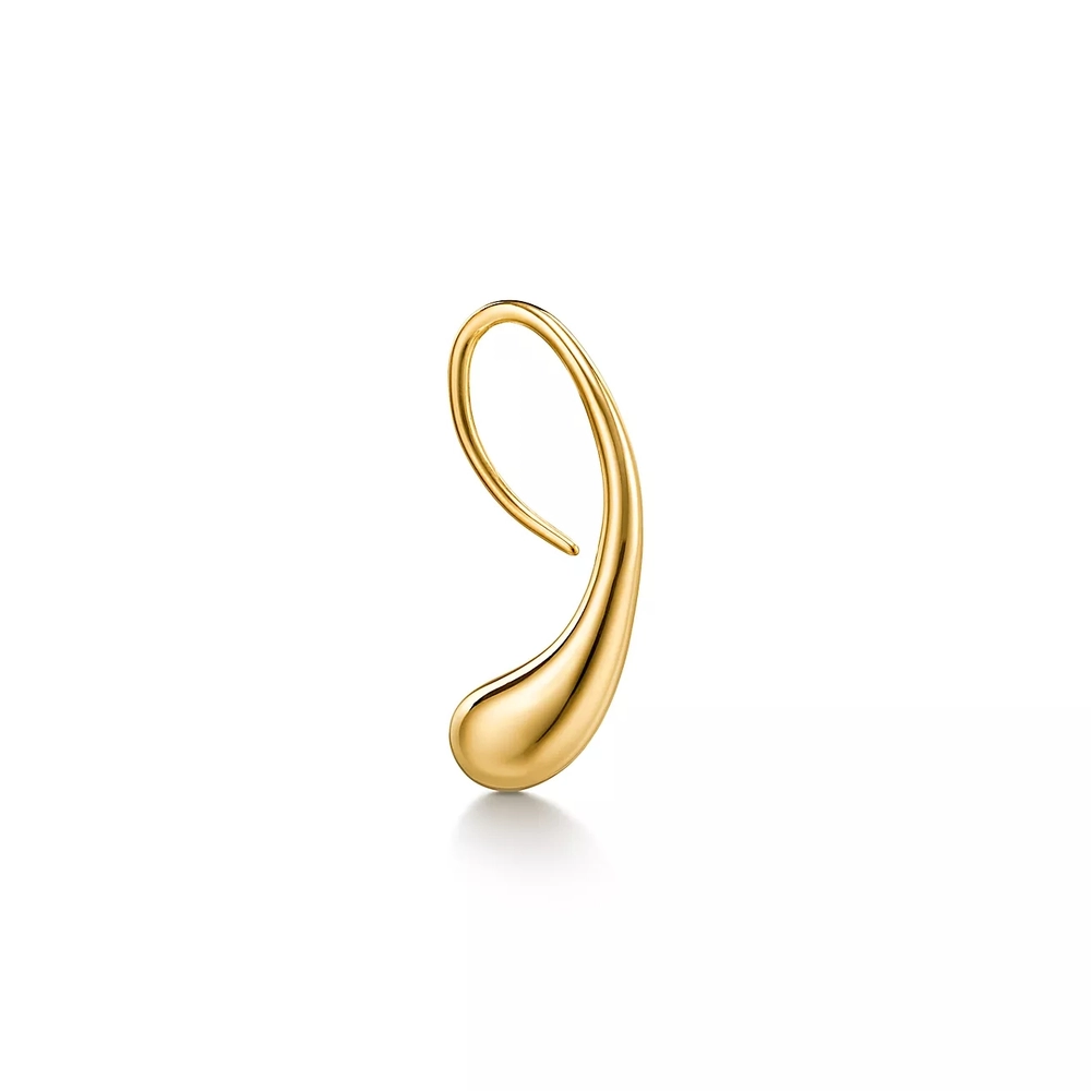 Серьги из жёлтого золота 18k,Tiffany 💠 Teardrop - Elsa Peretti - В наличии