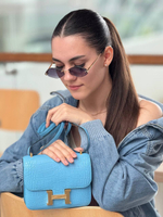 Сумка Hermes из кожи крокодила 18 см