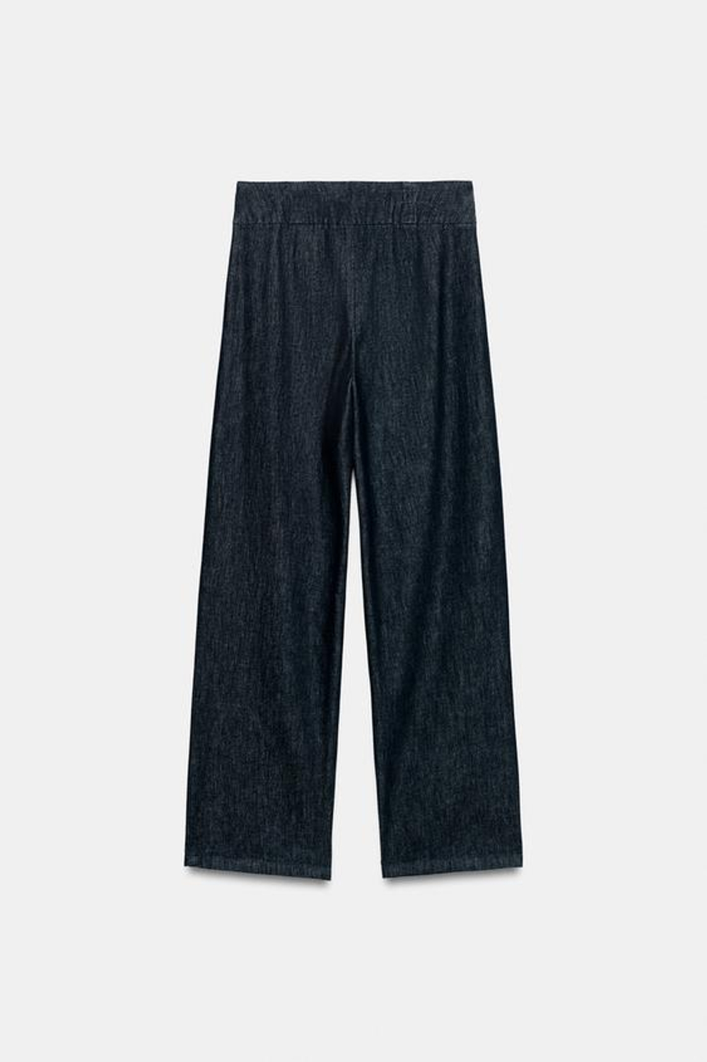 ZARA ДЖИНСЫ Z1975 WIDE-LEG С ВЫСОКОЙ ПОСАДКОЙ И ПЕРЕКРЕСТНЫМ ПОЯСОМ, СИНИЙ