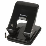 Дырокол ЭНЕРГОСБЕРЕГАЮЩИЙ BRAUBERG "Easy Press", на 25 листов, БЕЗ УСИЛИЙ, черный, код, 227791