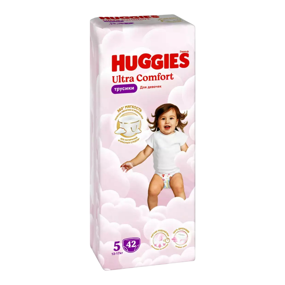 Трусики-подгузники Huggies ДЕВ 5 (12-17 кг) 42 шт