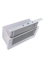 Кухонная вытяжка MACBI B-MTA-G60GW WHITE 1200м3/ч Белая, Жесты+Wi-Fi, авто выдвижная