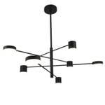 Подвесной светодиодный светильник Mirastyle XL-21016/4+4 BK