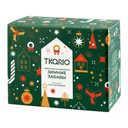 Набор ёлочных украшений Зимние забавы из коллекции New Year Essential, 4шт