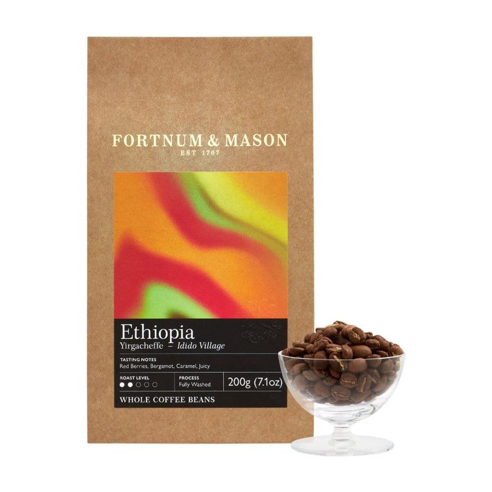 Fortnum and Mason Кофе в зернах Ethiopia Yirgacheffe (2 пачки по 200 г)