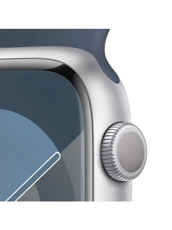 Умные часы Apple Watch S9 45 мм, Silver Aluminium, Storm Blue Sport Band - M/L