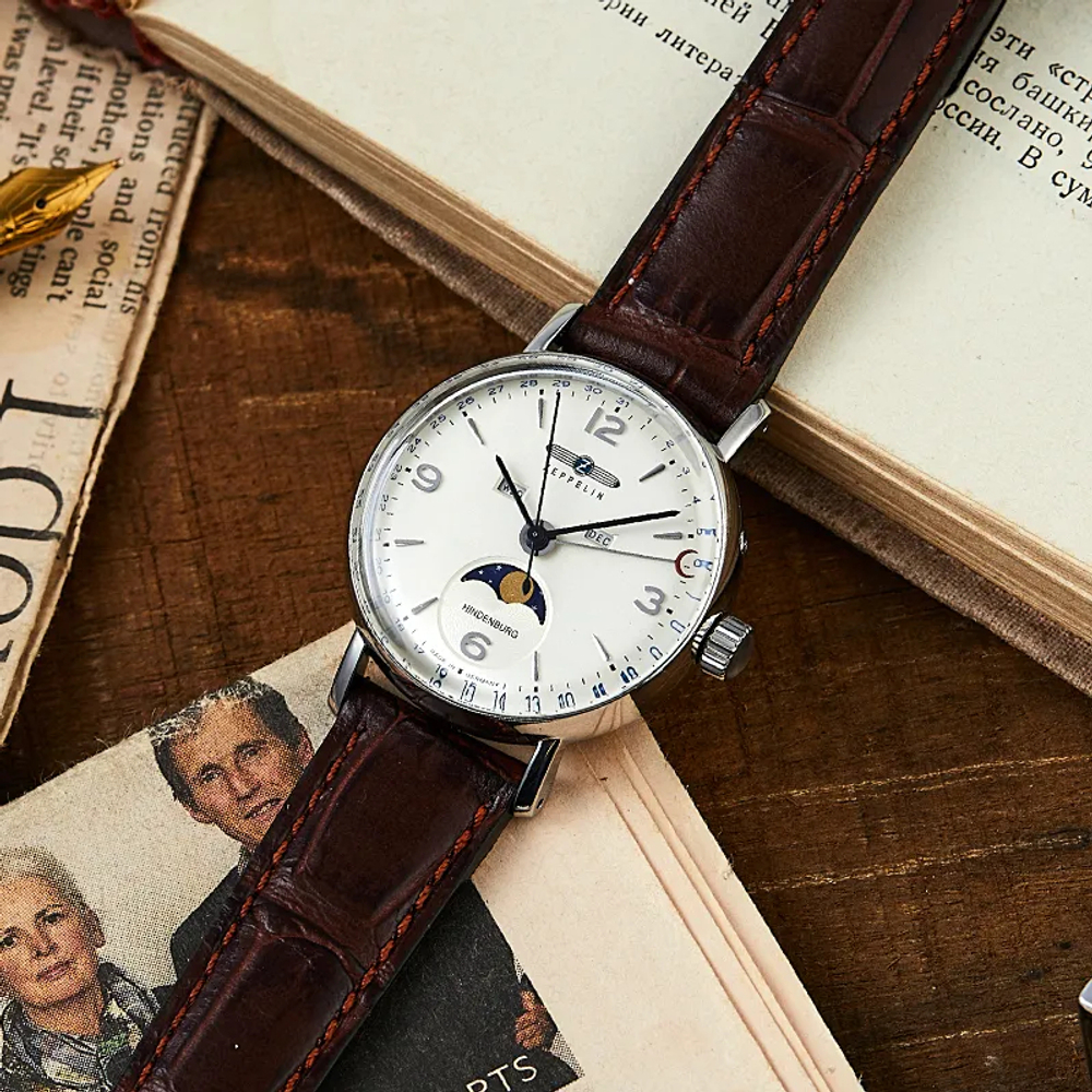 ZEPPELIN Quartz Movement Men"s Watches Watch White Dial