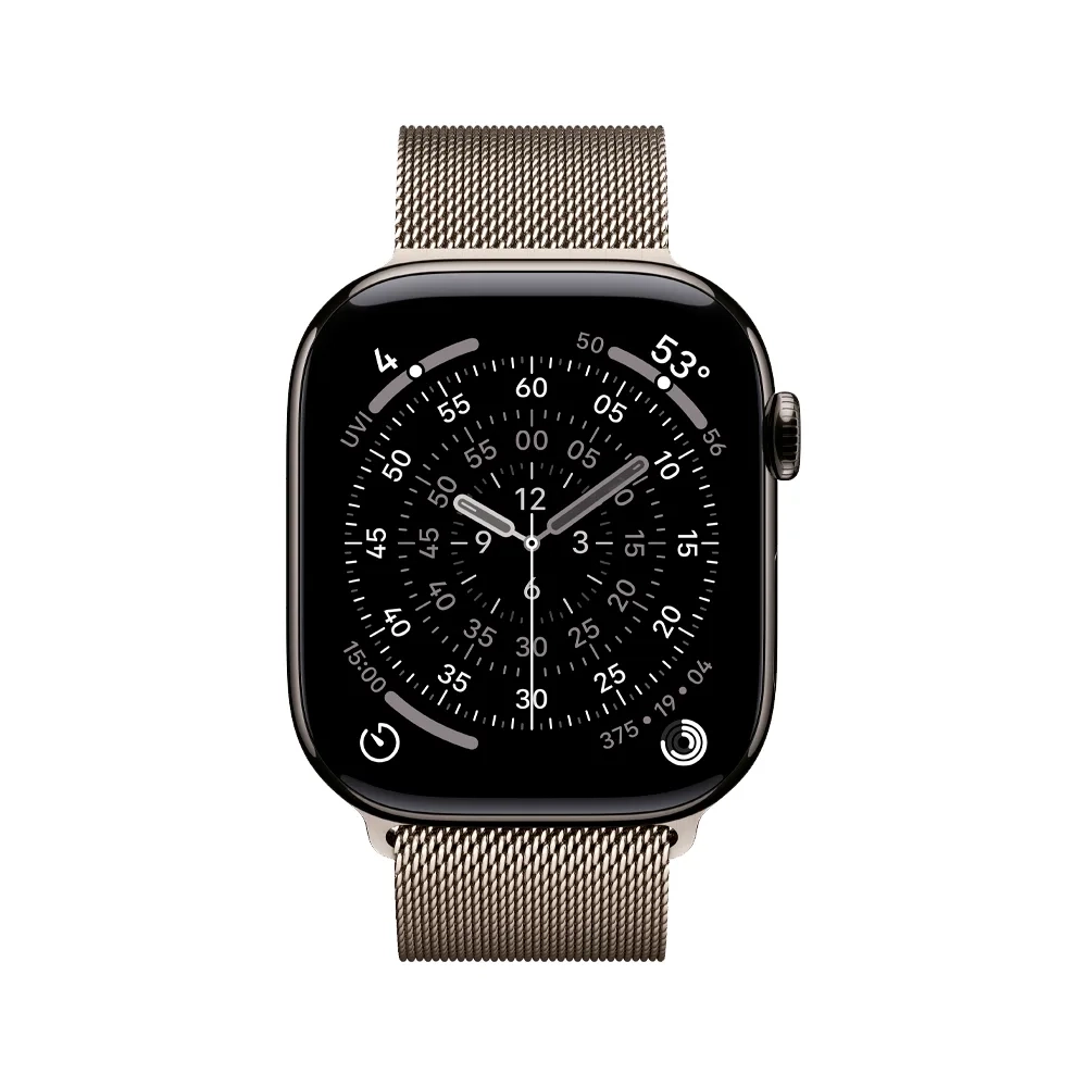 Умные часы Apple Watch Series 11 GPS + Cellular, 46mm, Slate Titanium Case with Natural Milanese Loop