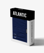 Мужские трусы боксеры Atlantic, 1 шт., хлопок, темно-голубые, RMX-003