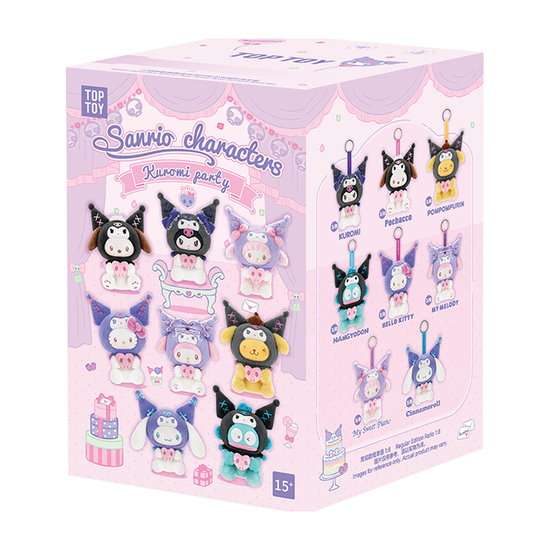Фигурка Аниме Плюш Куроми Sanrio Family Party Series Blind box 15 см 1 шт — повтор основного фото