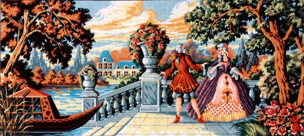 Рисунок для вышивания Soulos (канва жесткая), Кавалер приглашает., 60х125 см
