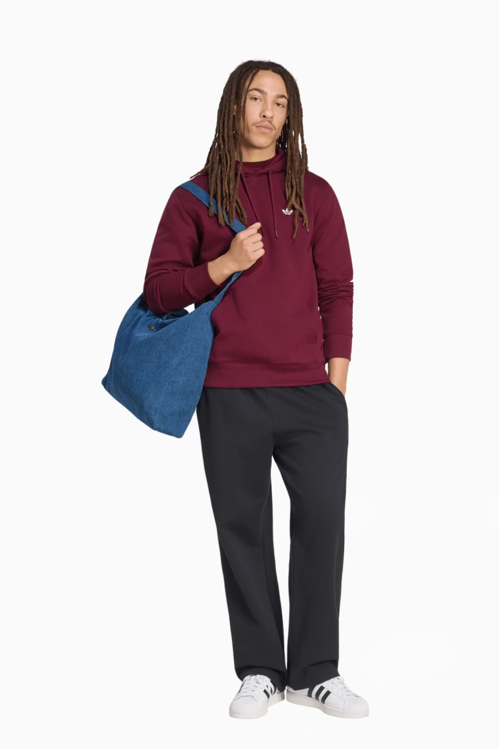 Кофта adidas Originals Trefoil Essentials - бордовый