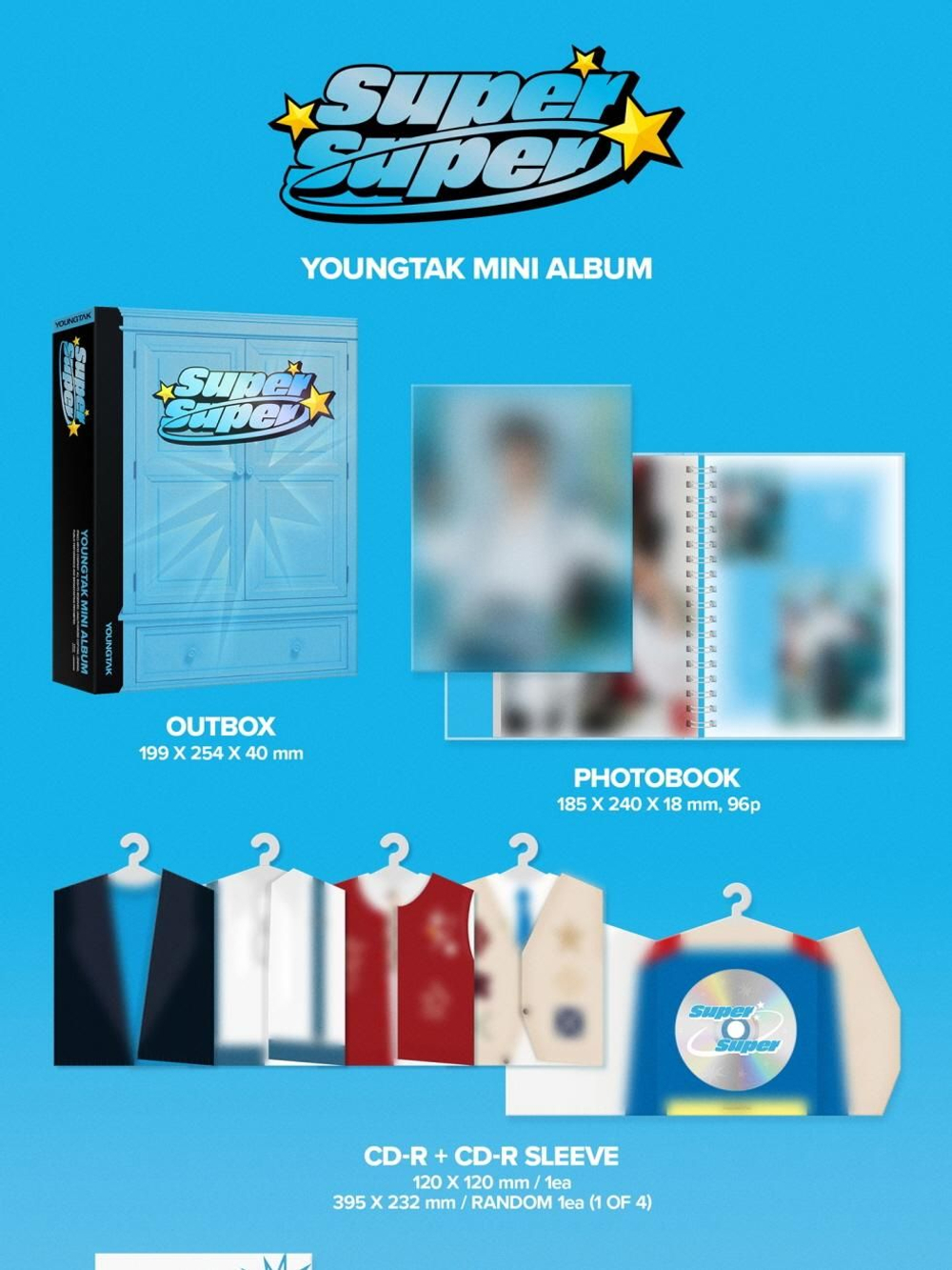 Альбом YOUNGTAK - SUPERSUPER Mini Album