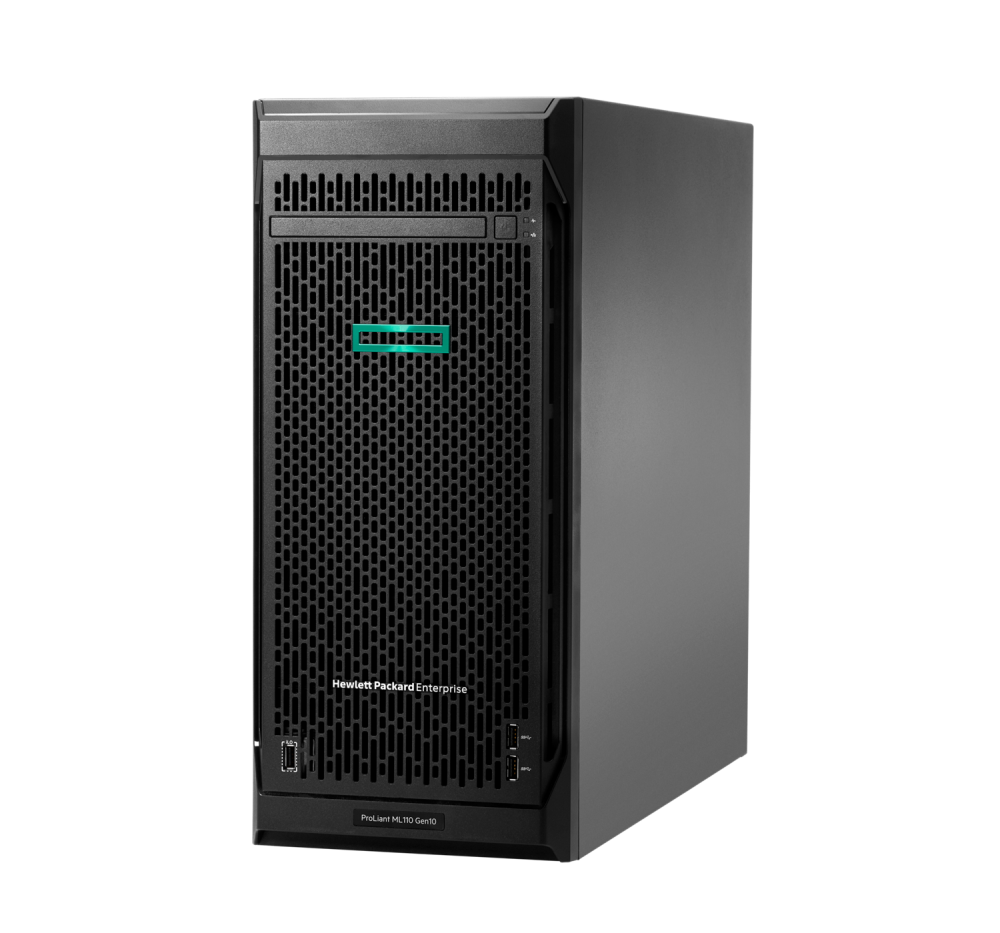 Башенный сервер - HP Enterprise ProLiant ML110  Gen10, 4,5U Башня, 4x 3.5“, 1x Xeon[3206R] 8 Cores, 16Gb, P21439-001