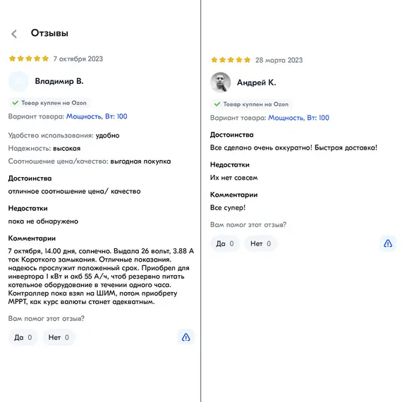 Солнечная панель (батарея) Yashel 200 Вт Монокристалл