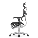Кресло FALTO Ergohuman Luxury 2 с подножкой ( чёрный каркас /сетка чёрный T-168-B1 Black )