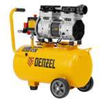Компрессор DLS950/24 безмаслянный малошумный 950 Вт, 165 л/мин,ресивер 24 л// Denzel