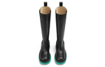 Bottega Veneta Leather Heel Boot Black Water Women"s
