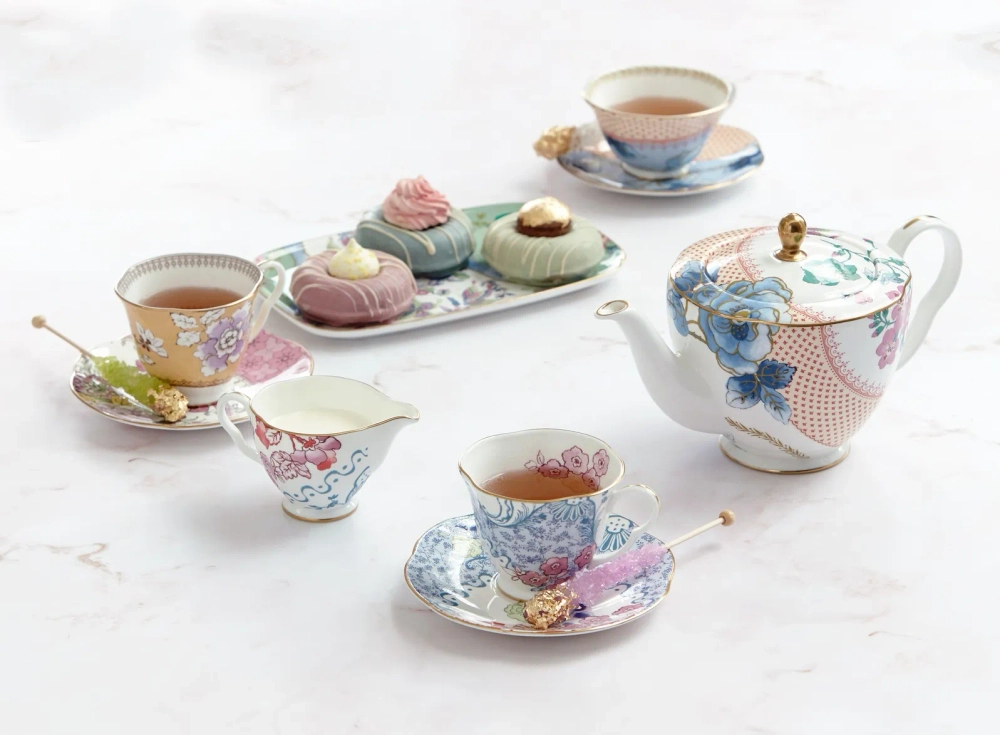 Wedgwood Чайная чашка Butterfly Yellow 180 мл с блюдцем EAN 091574178752