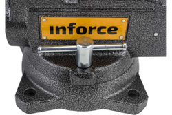 Поворотные слесарные тиски Inforce 115 мм 05-23-09