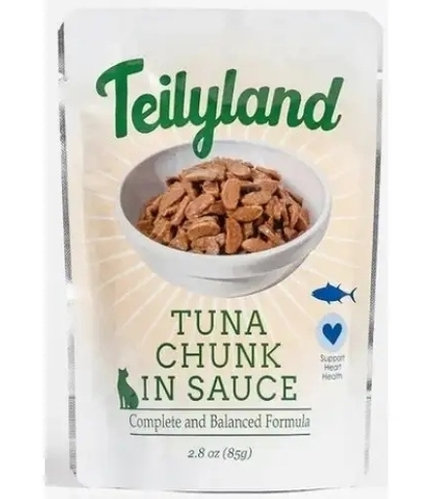 Teilyland Паучи для кошек Тунец в соусе, 85гр