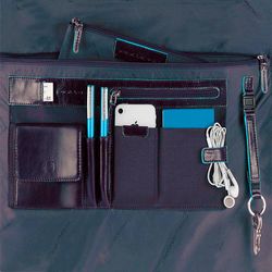 Сумка мужская Piquadro Blue Square синяя телячья кожа (CA2849B2/BLU2) 6