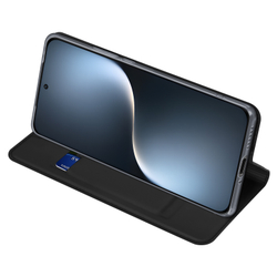 Чехол книжка из PU кожи черного цвета от Dux Ducis для Honor Magic 7, серия Skin Pro Series Case