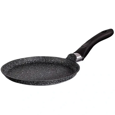 Сковорода блинная 240мм с ручкой, АП линия «Granit» (Black)