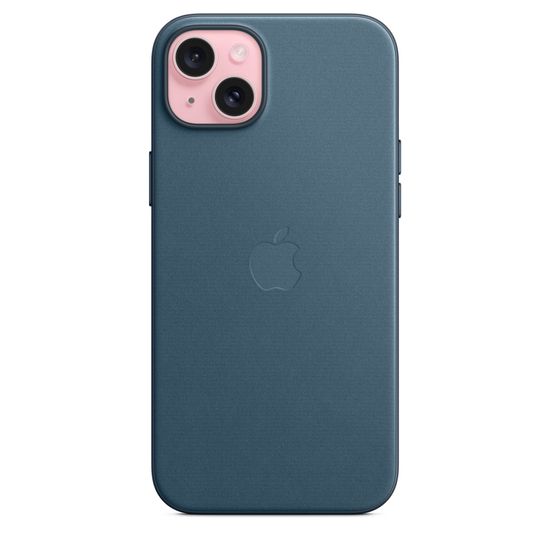 Чехол Apple для iPhone 15 Plus FineWoven с MagSafe Синий