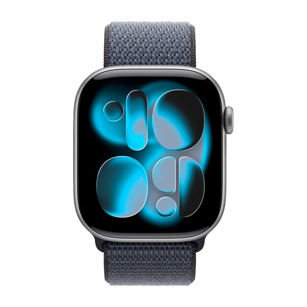 Умные часы Apple Watch Series 11 GPS, 46mm, Space Gray Aluminium Case with Anchor Blue Sport Loop